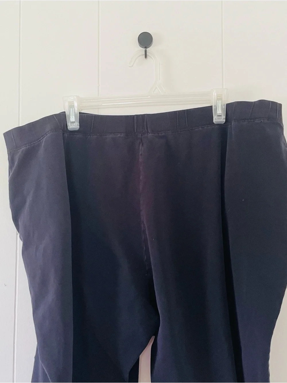 Black Stretch Casual capris Pants